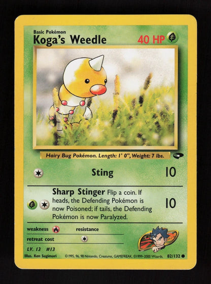 Koga's Weedle 82/132 - Gym Challenge