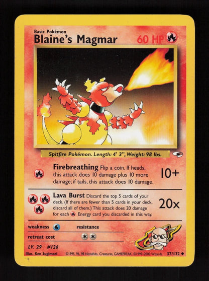Blaine's Magmar 37/132 - Gym Heroes
