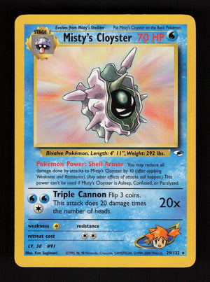 Misty's Cloyster 29/132 - Gym Heroes