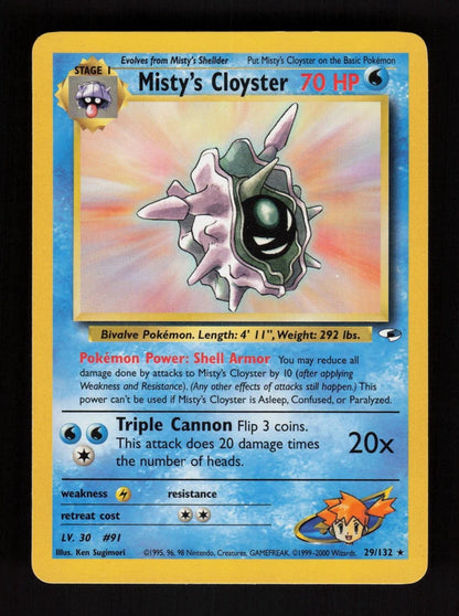 Misty's Cloyster 29/132 - Gym Heroes