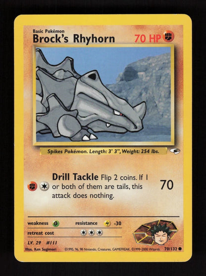 Brock's Rhyhorn 70/132 - Gym Heroes