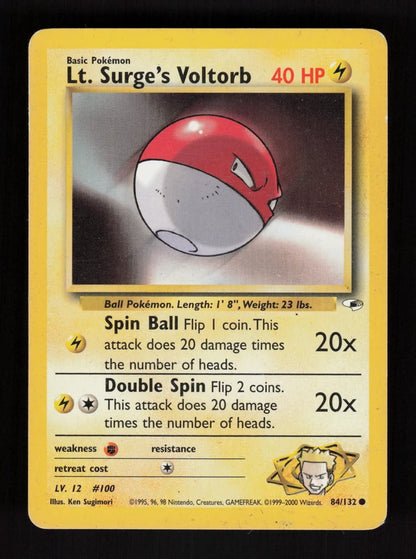 Lt. Surge's Voltorb 84/132 - Gym Heroes