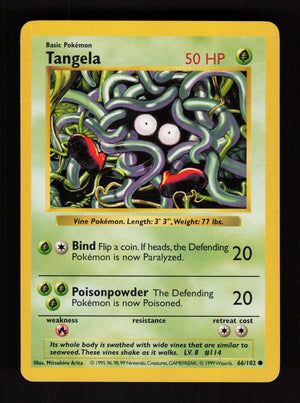 Tangela 66/102 - Shadowless - Base Set