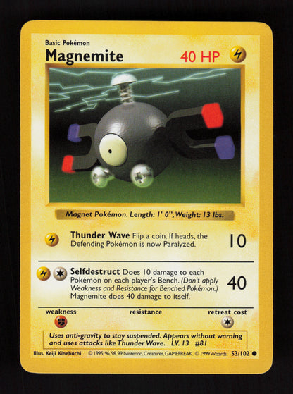 Magnemite 53/102 - Shadowless - Base Set