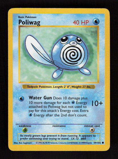 Poliwag 59/102 - Shadowless - Base Set