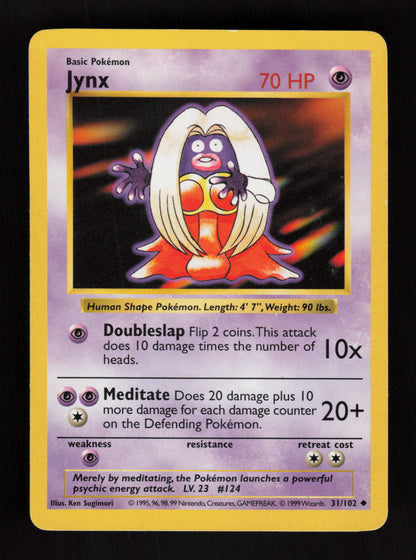 Jynx 31/102 - Shadowless - Base Set