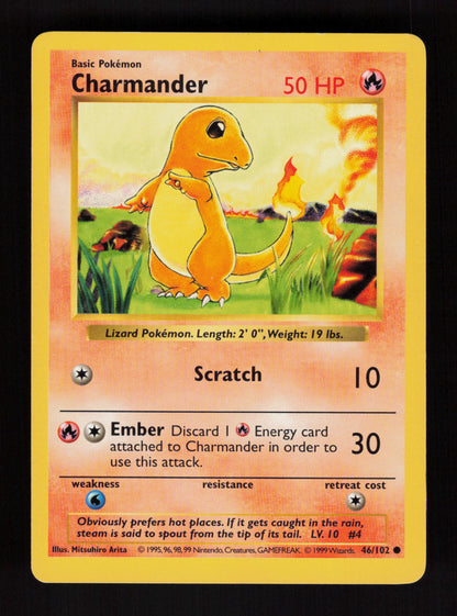 Charmander 46/102 - Shadowless - Base Set