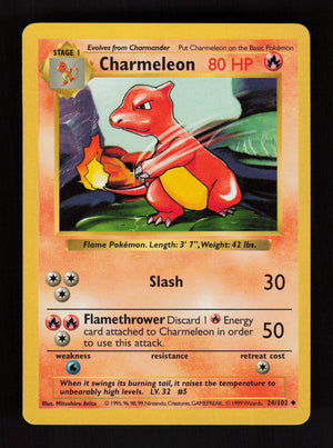 Charmeleon 24/102 - Shadowless - Base Set