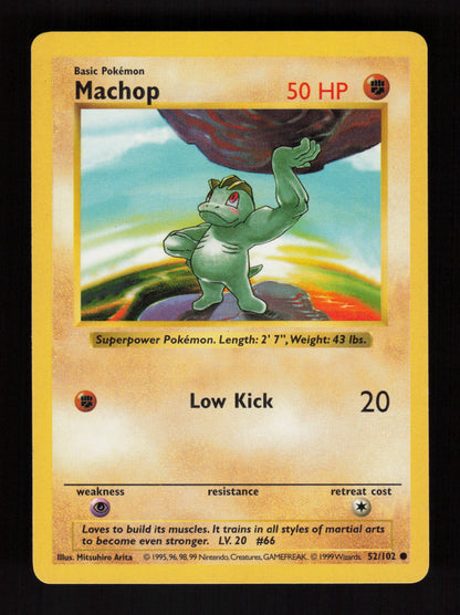 Machop 52/102 - Shadowless - Base Set