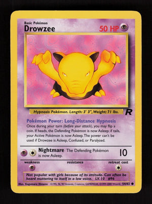 Drowzee 54/82 - Team Rocket