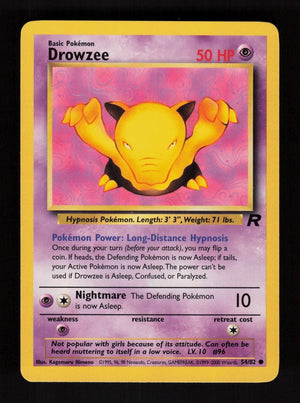 Drowzee 54/82 - Team Rocket