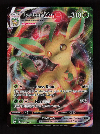 Leafeon VMAX 8/203 - Evolving Skies