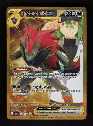 N's Zoroark ex 189/159 - Hyper Rare - Journey Together