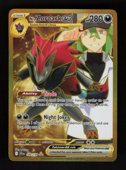 N's Zoroark ex 189/159 - Hyper Rare - Journey Together