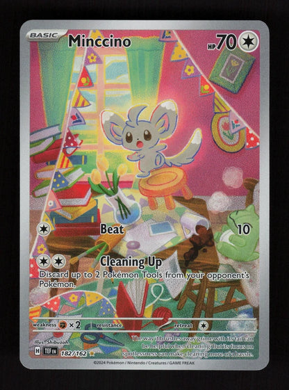 Minccino 182/162 - Illustration Rare - Temporal Forces