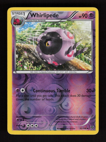 Whirlipede 52/146 - Reverse Holo - XY
