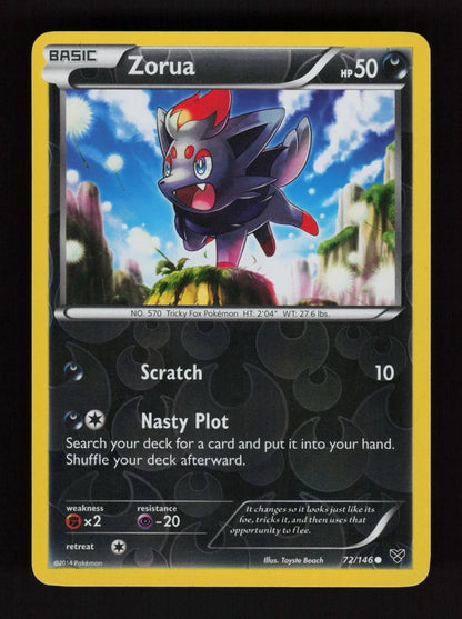 Zorua 72/146 - Reverse Holo - XY