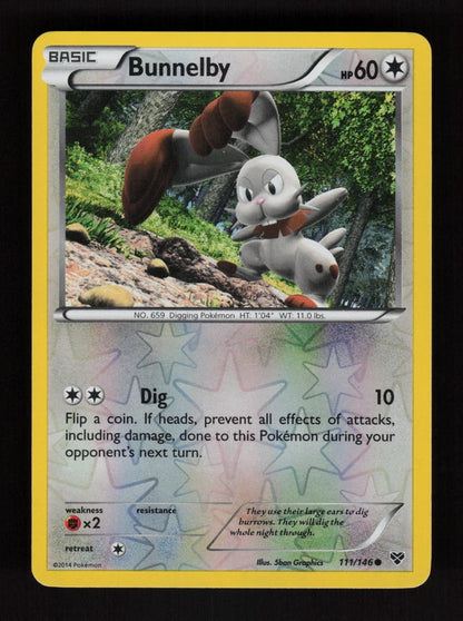 Bunnelby 111/146 - Reverse Holo - XY