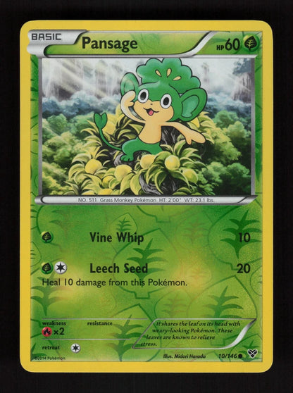 Pansage 10/146 - Reverse Holo - XY
