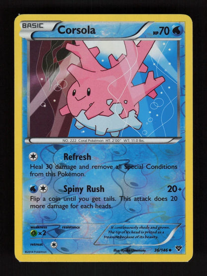 Corsola 36/146 - Reverse Holo - XY