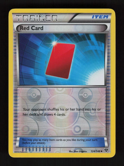 Red Card 124/146 - Reverse Holo - XY