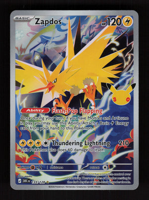 Zapdos 133/128 - Illustration Rare - 30th Celebration
