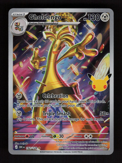 Gholdengo 142/128 - Illustration Rare - 30th Celebration