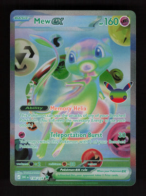 Mew ex 158/128 - Futuristic Rare - 30th Celebration