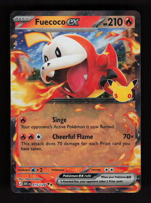 Fuecoco ex 015/128 - Double Rare - 30th Celebration