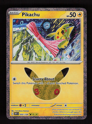 Pikachu 032/128 (10/30) - 30th Celebration