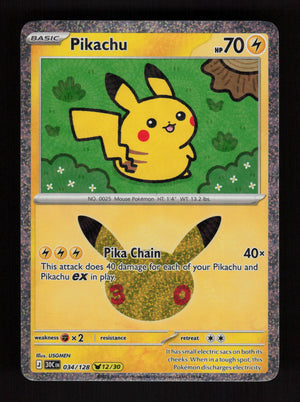 Pikachu 034/128 (12/30) - 30th Celebration
