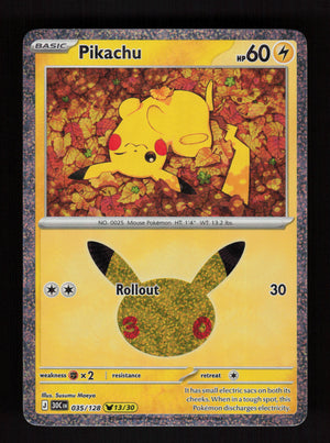 Pikachu 035/128 (13/30) - 30th Celebration