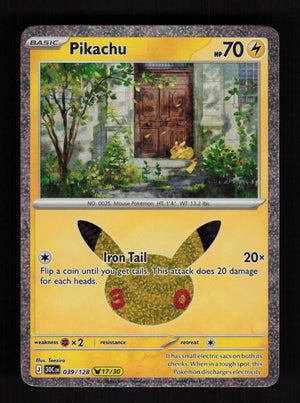 Pikachu 039/128 (17/30) - 30th Celebration