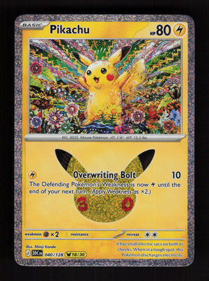 Pikachu 040/128 (18/30) - 30th Celebration