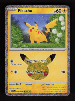 Pikachu 045/128 (23/30) - 30th Celebration