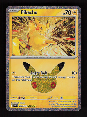 Pikachu 052/128 (30/30) - 30th Celebration