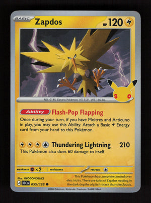 Zapdos 055/128 - 30th Celebration