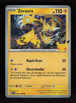 Zeraora 057/128 - 30th Celebration