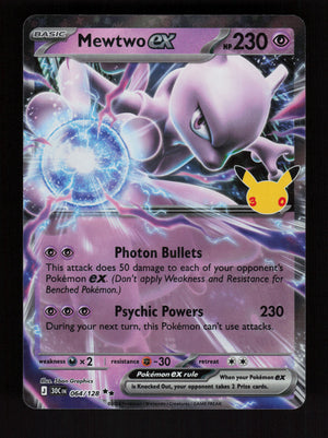 Mewtwo ex 064/128 - Double Rare - 30th Celebration