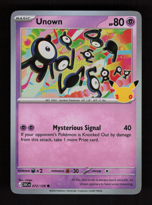 Unown 072/128 - 30th Celebration