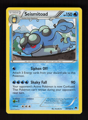 Seismitoad 35/122 - Rare - XY - BREAKpoint