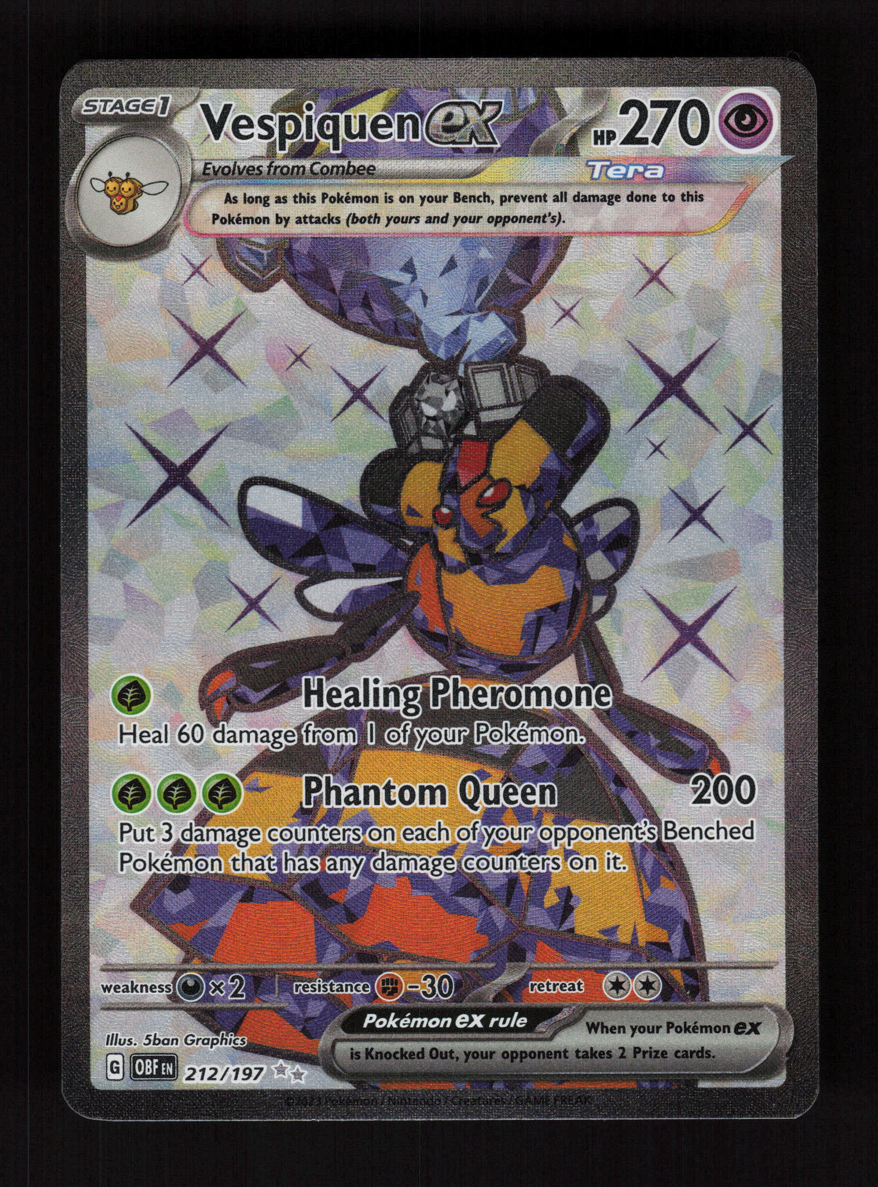Vespiquen ex 212/197 - Ultra Rare - SV03: Obsidian Flames