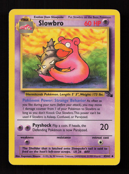 Slowbro 43/62 - Uncommon - Fossil