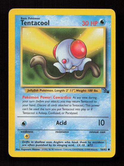 Tentacool 56/62 - Common - Fossil
