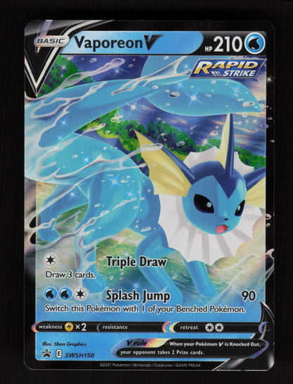 Vaporeon V SWSH150 - Promo - SWSH: Sword & Shield Promo Cards