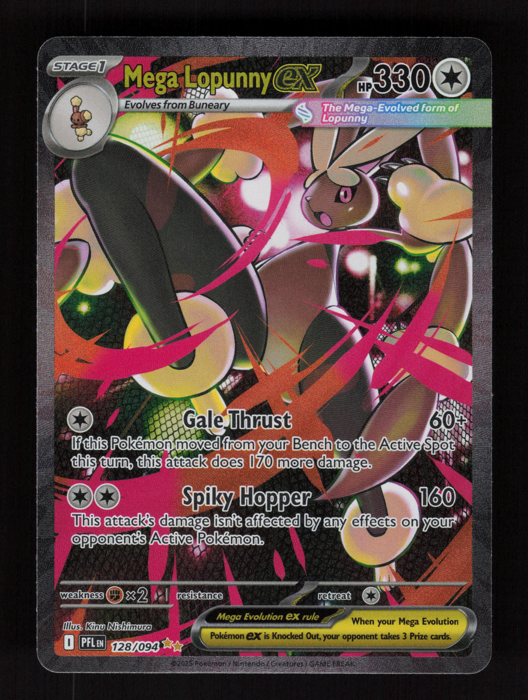 Mega Lopunny ex 128/094 - Special Illustration Rare - Phantasmal Flames 