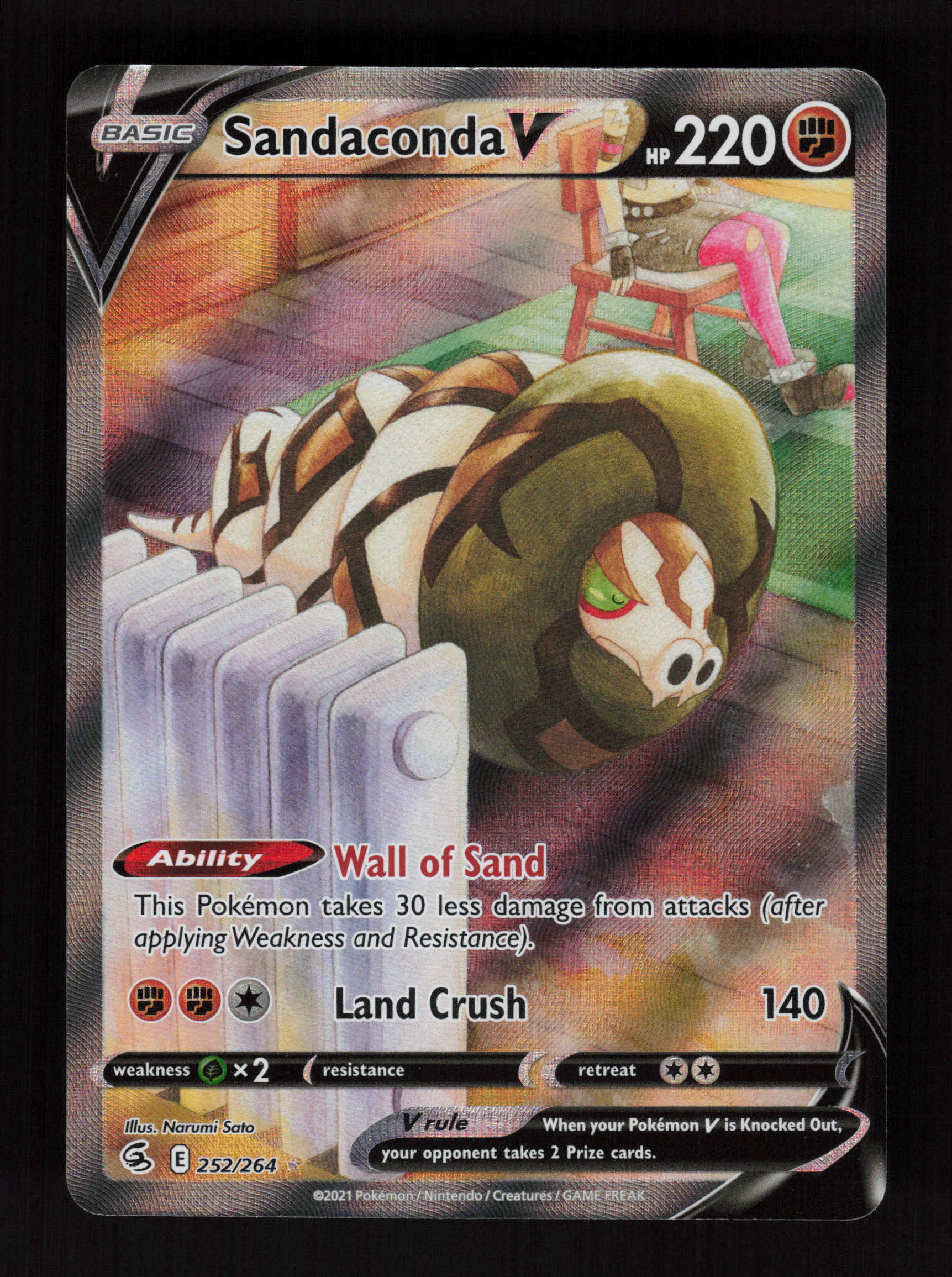 Sandaconda V 252/264 - Ultra Rare - SWSH08: Fusion Strike 