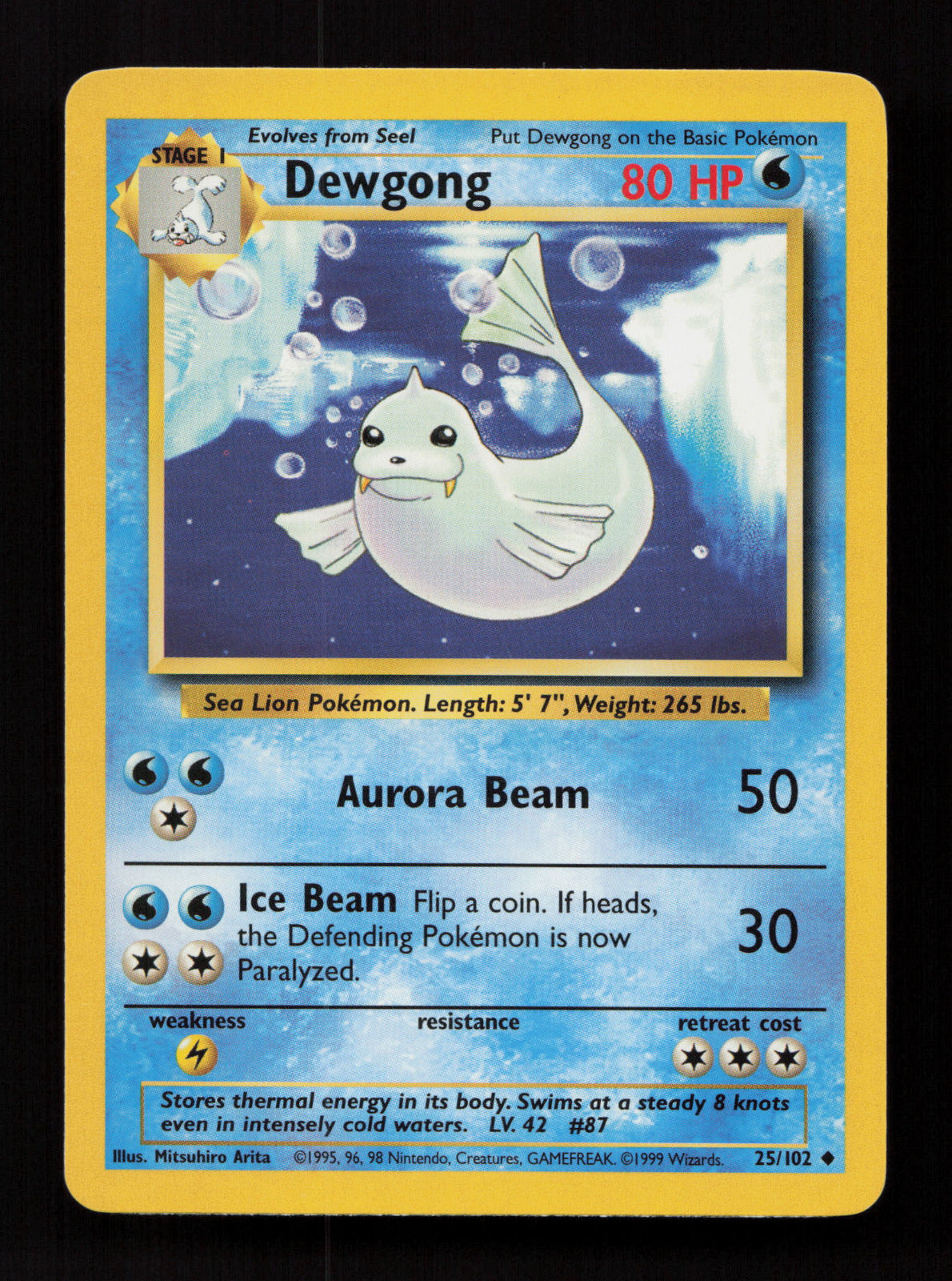 Dewgong 025/102 - Uncommon - Base Set