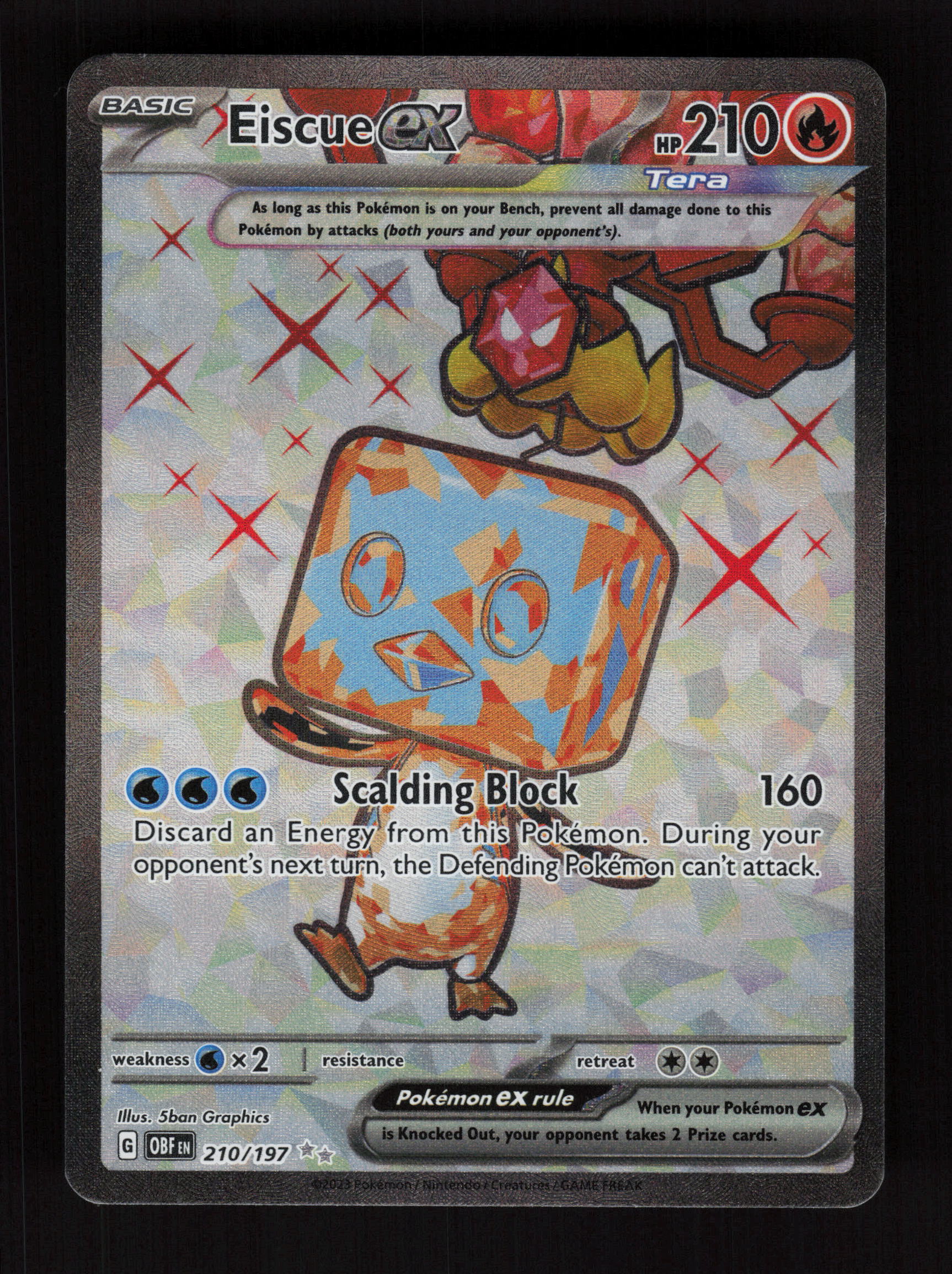 Eiscue ex 210/197 - Ultra Rare - SV03: Obsidian Flames