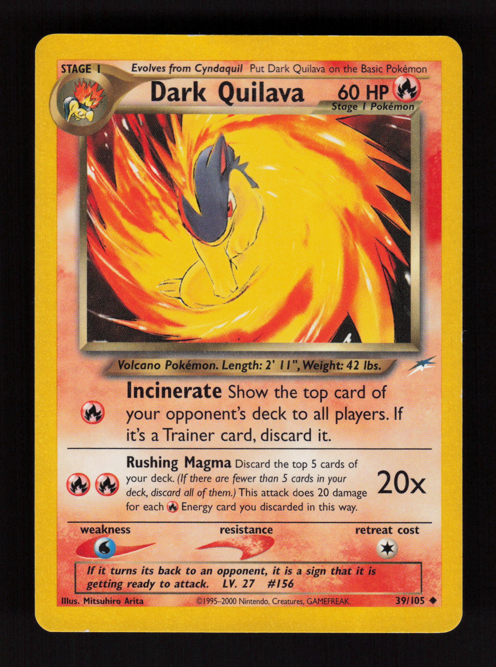 Dark Quilava 039/105 - Uncommon - Neo Destiny 